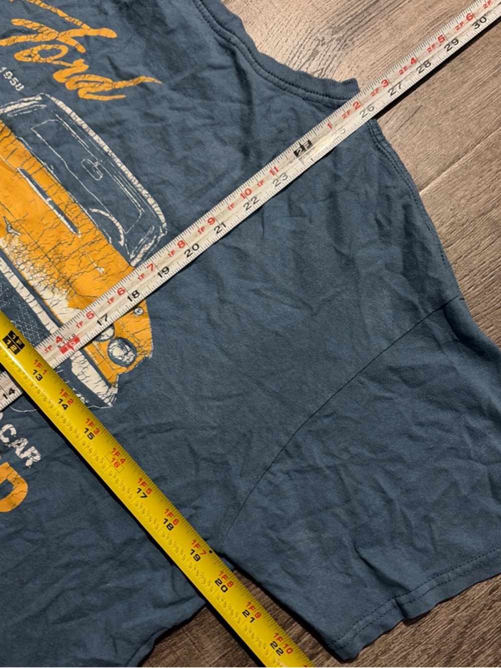Vintage Ford Thunderbird Graphic T-Shirt Blue - Picture 4 of 4